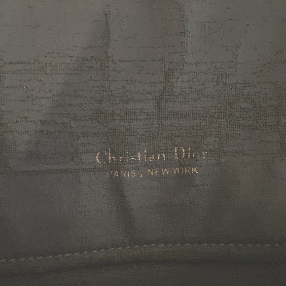 Vintage Christian Dior Soft Leather Clutch Handbag w/ outside & inside pockets. - Picture 7 of 16